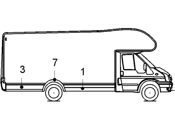Front sideskjørt høyre 2241/567 G611 226576Y 