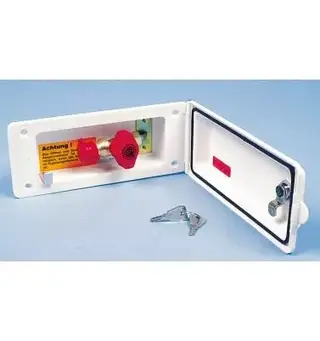 Gassuttak hvit med lås