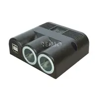 Installasjonskontakt 12V/ 24V med 2xpower- og dobbel USB-kontakt
