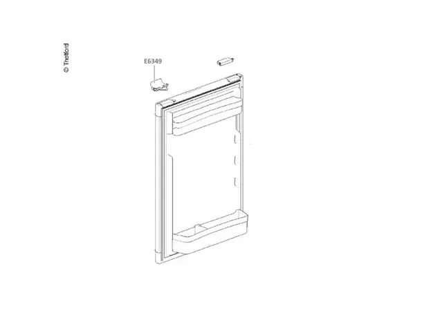 Kjøleskapslås svart Thetford 62698527 | Caravan.no
