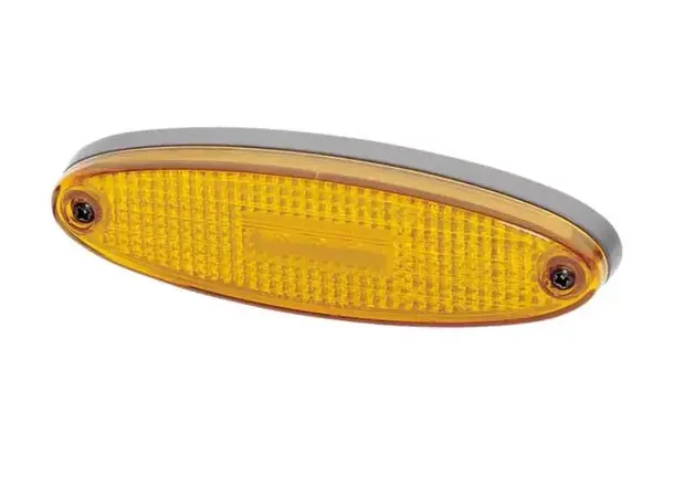 LED-sidemarkeringslys vannrett montering 130x32 mm 