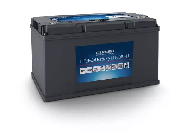 LiFePO4 Lithiumsbatteri 100Ah BT-H Med Bluetooth-teknologi 
