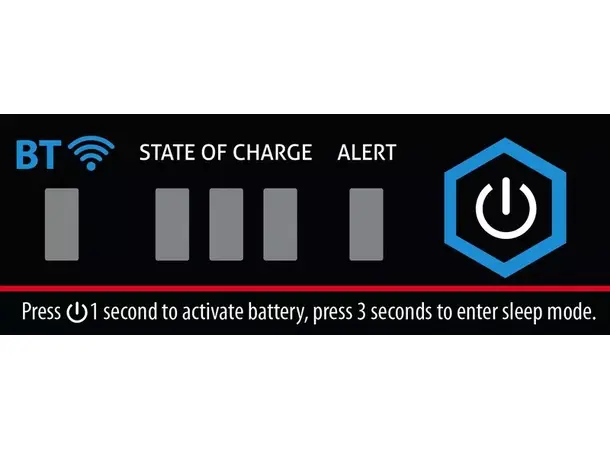 LiFePO4 Lithiumsbatteri 100Ah BT-H Med Bluetooth-teknologi 