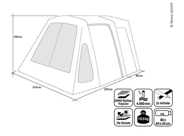 Luftfortelt Movelite 2 Mid 2018 | Caravan.no