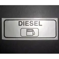 Merknadskilt diesel 90x30 mm