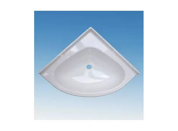 Mini-hjørneservant 345x345 mm hvit | Caravan.no