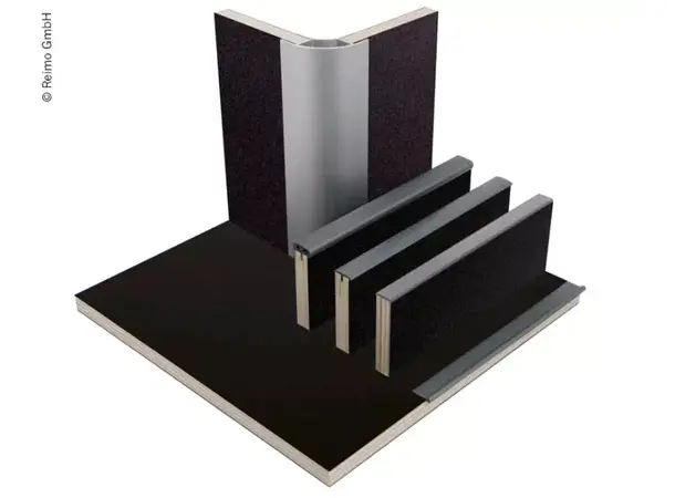 Møbelplate 15 mm svart høyglans 60x120 cm 
