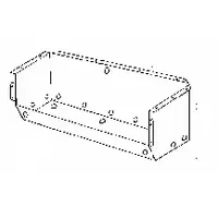Nedre panel gassluke 650x375x325 mm 683580W