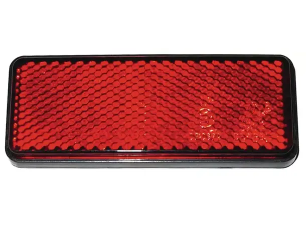 Reflektor 95x38 mm selvklebende rød – 2 stk | Caravan.no