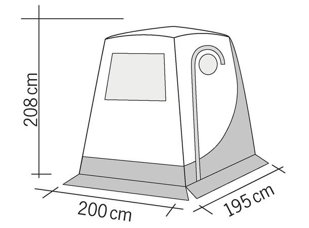 Reimo hekktelt Upgrade 2 VW T4/T5 / T6 B200 x D195 cm 