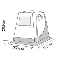 Reimo hekktelt Upgrade 2 VW T4/T5 / T6 B200 x D195 cm