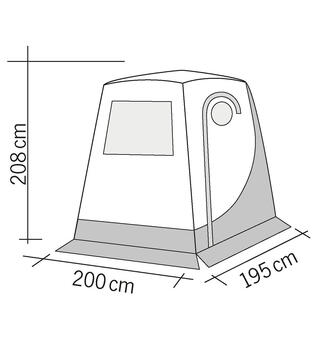 Reimo hekktelt Upgrade 2 VW T4/T5 / T6 B200 x D195 cm