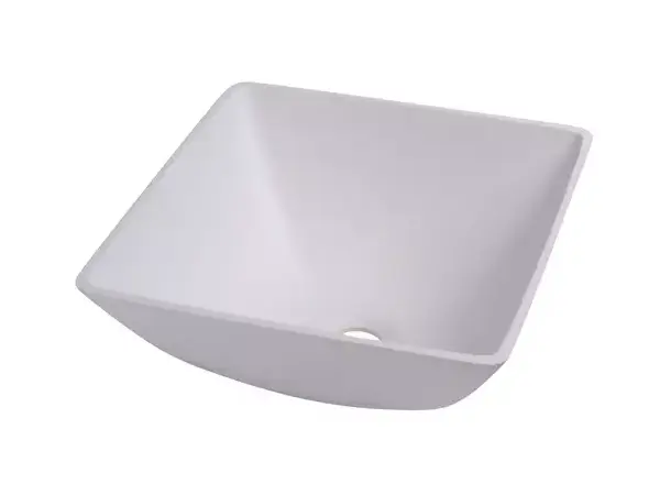 Servant firkantet hvit – H135x290x290 mm | Caravan.no