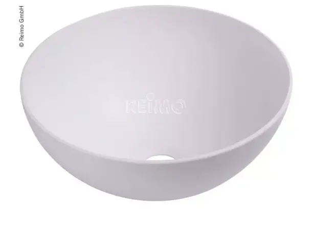 Servant rund hvit, ø300 mm, h135 mm | Caravan.no