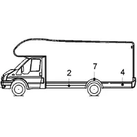 Sideskjørt front høyre 2241 G6 1-6851 224660Y - nr. 2 på bildet