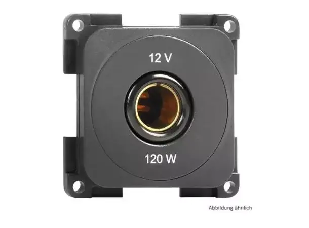 Stikkontakt 12V svart | Caravan.no