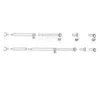 Stormstang Ø28/25 mm i aluminium 165-260 cm