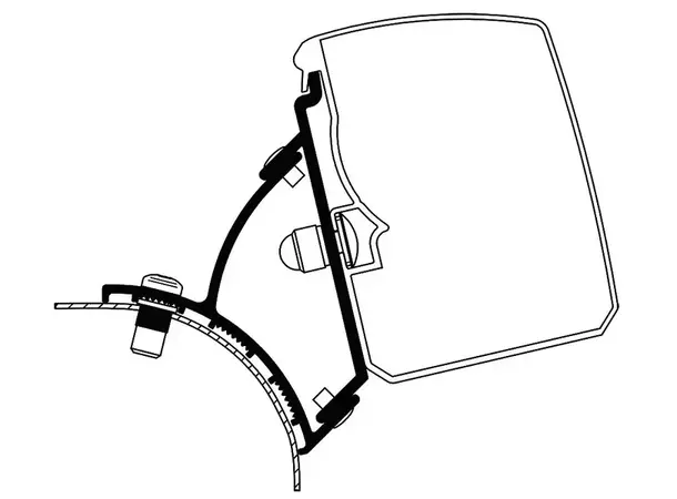 Thule adapter til 3200 VW T5/T6 Minivan Fixed LHD 