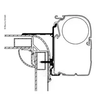 Thule markiseadapter til 4200 400 cm Pilote Explorateur