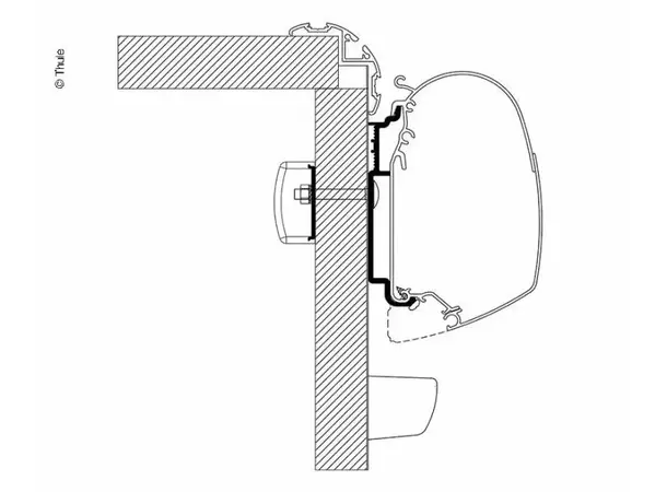 Thule markiseadapter til Knaus fra 2017 
