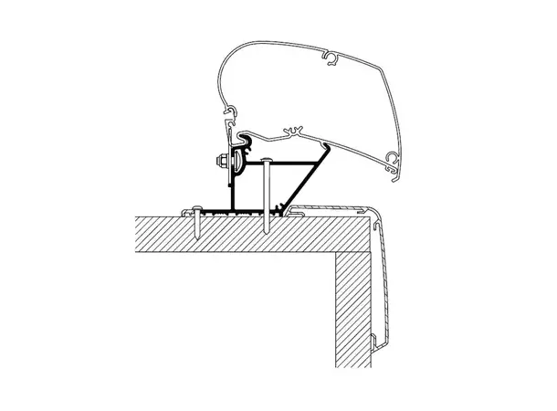 Thule takadapter til Rapido 350 cm | Caravan.no