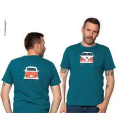 VW Bulli t-skjorte herre S petrol