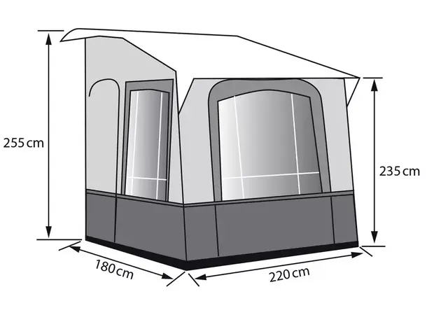 Vinterfortelt Cortina 3 Høyde: 235-250 cm 