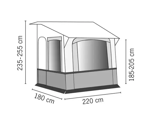 Vinterfortelt Cortina 3 Høyde: 235-250 cm 