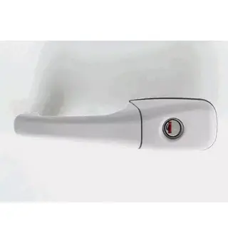 Zadi håndtak utenfor Caravan høyre uten sylinder+nøkkel
