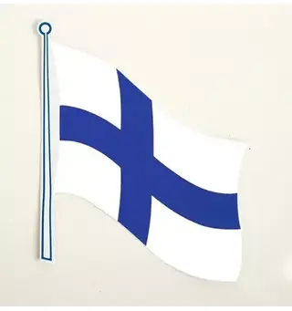 Klistremerke flagg finland 2-pack 145x125 mm