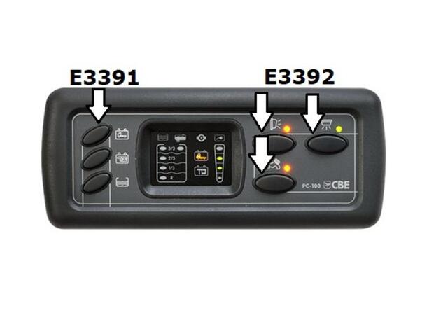 Knapper 3x små til PC100 