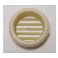Møbel-ventilasjonsgitter 32 mm rund krem 