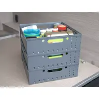 Purvario oppbevaringsbokser Sett med 3 stk