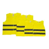 Reflekssett sett gul - Familiesett 2 x voksne(XL /XXL)+ 2x barn
