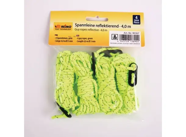 Reimo bardun grønn 3 meter 4 stk | Caravan.no