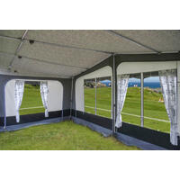 Reimo caravanfortelt Palermo - str. 9 A-mål: 850-875 cm, 300cm dyp.