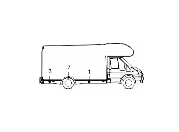 Sideskjørt front høyre 2283-602 223381S - nr. 1 på bildet 