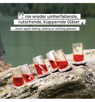 Silwy magnetisk shotglass 40 ml Sett på 2 stk