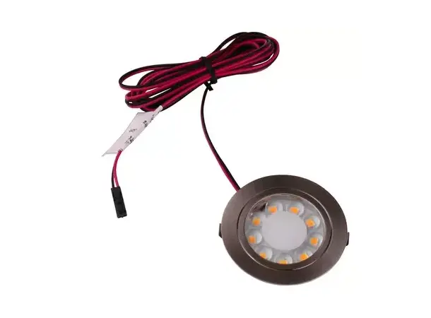 Spot 9 LED 65x13 mm sink, forkrommet | Caravan.no