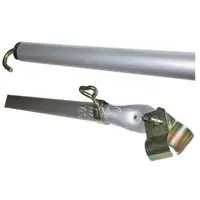 Teltstang med krok Ø28/25 mm i stål 220-300 cm