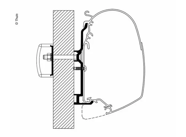 Thule markiseadapter til Bürster Fra 2017 
