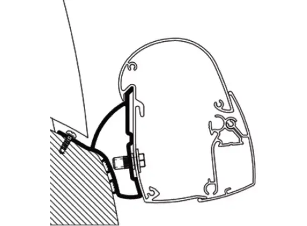 Thule markiseadapter til VW T5/T6 RHD | Caravan.no