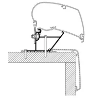Thule takadapter til Rapido 400cm bobil og campingvogn