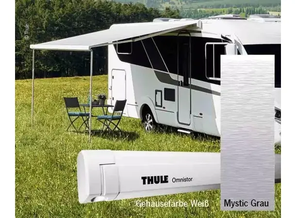 Thule veggmarkise 5200 400 cm 12V Mystic grey / Hvit 
