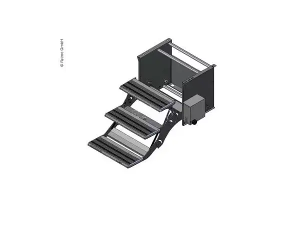 Trappetrinn 3-trinn 530 mm motor høyre For store bobiler 