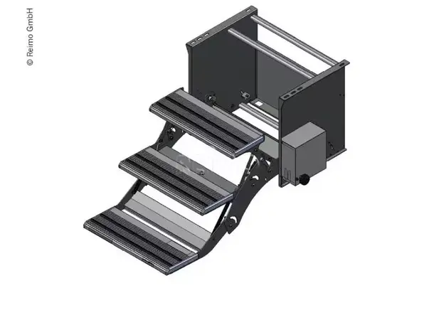 Trappetrinn 3-trinn 530 mm motor høyre For store bobiler 