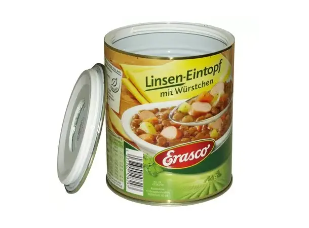 Tresor safe bokssafe – Motiv: erasco linsegryte | Caravan.no