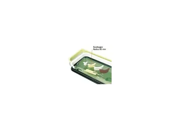 Vindusdekkprofil buet radius 80 mm 