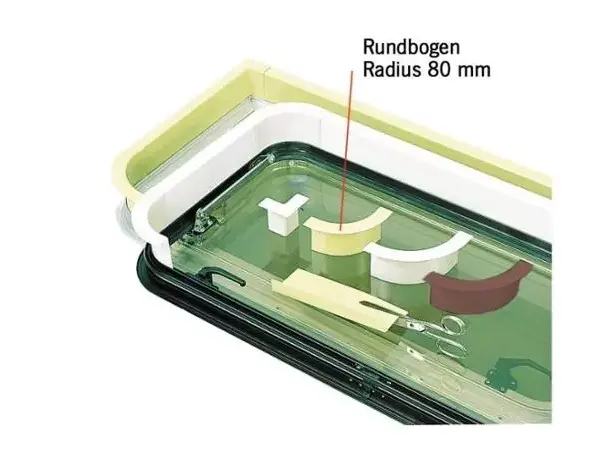 Vindusdekkprofil buet radius 80 mm | Caravan.no