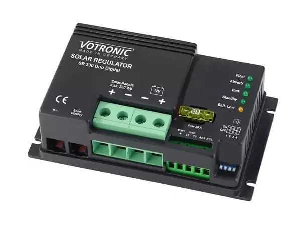 Votronic solcelleregulator – SR 230 Duo Digital | Caravan.no